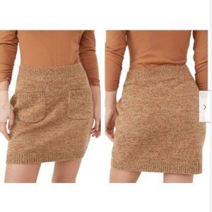 Free People Solid Viola Sweater Mini Skirt Size Small,
